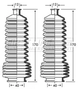 Bellow Kit, steering