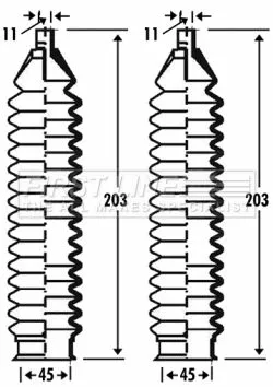 Bellow Kit, steering