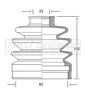  FIRST LINE Drive Shaft Cv Boot Kit
