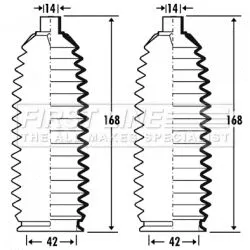 FIRST LINE FIRST LINE (FSG3344) Bellow Kit, steering 