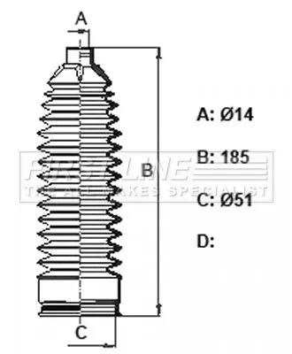 FIRST LINE FIRST LINE (FSG3445) Bellow Kit, steering 