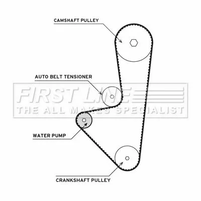FIRST LINE FIRST LINE FTW1015 Water Pump & Timing Belt Kit 