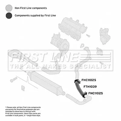 FIRST LINE FIRST LINE (FTH1039) Charge Air Hose 