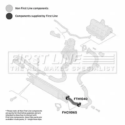 FIRST LINE FIRST LINE (FTH1040) Charge Air Hose 