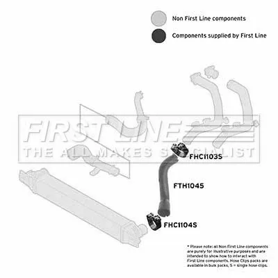 FIRST LINE FIRST LINE (FTH1045) Charge Air Hose 