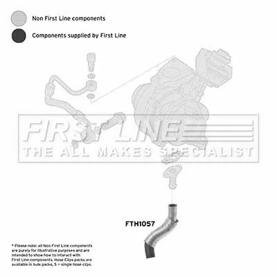 FIRST LINE FIRST LINE (FTH1057) Charge Air Hose 