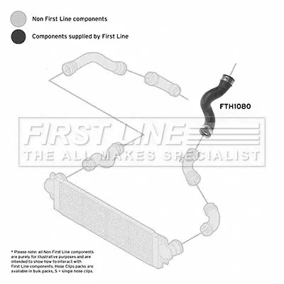 FIRST LINE FIRST LINE (FTH1080) Charge Air Hose 