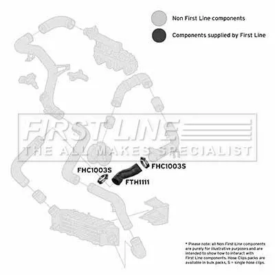 FIRST LINE FIRST LINE (FTH1111) Charge Air Hose 