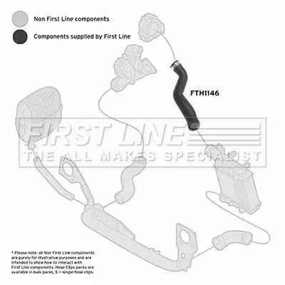 FIRST LINE FIRST LINE (FTH1146) Charge Air Hose 