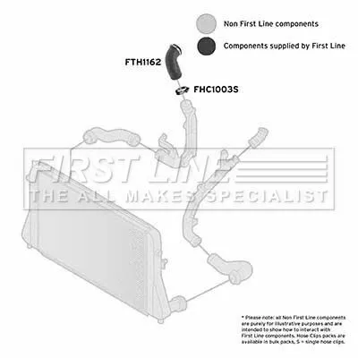 FIRST LINE FIRST LINE (FTH1162) Charge Air Hose 