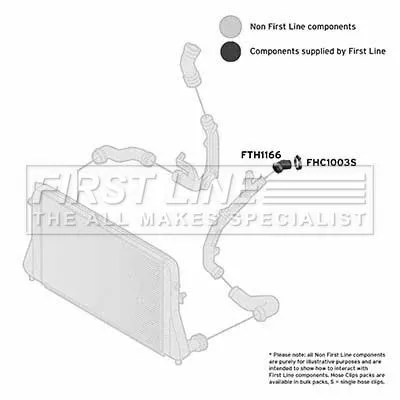 FIRST LINE FIRST LINE (FTH1166) Charge Air Hose 
