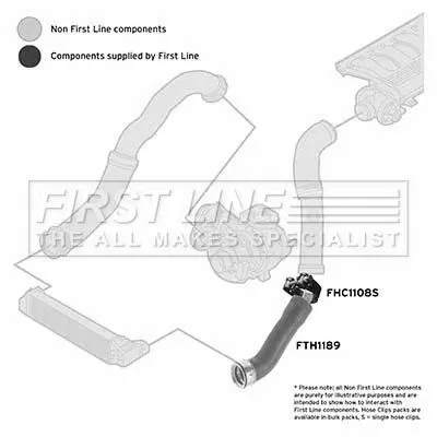 FIRST LINE FIRST LINE (FTH1189) Charge Air Hose 