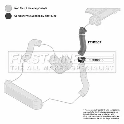 FIRST LINE FIRST LINE (FTH1207) Charge Air Hose 