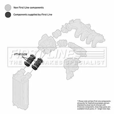 FIRST LINE FIRST LINE (FTH1228) Charge Air Hose 