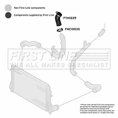 FIRST LINE FIRST LINE (FTH1229) Charge Air Hose 
