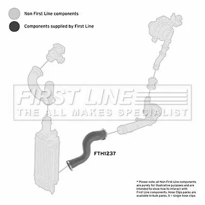 FIRST LINE FIRST LINE (FTH1237) Charge Air Hose 
