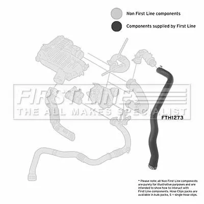 FIRST LINE FIRST LINE (FTH1273) Charge Air Hose 