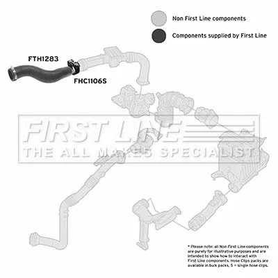 FIRST LINE FIRST LINE (FTH1283) Charge Air Hose 