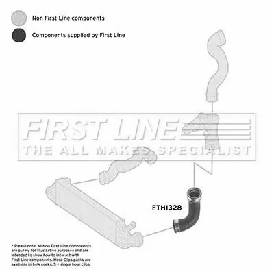 FIRST LINE FIRST LINE (FTH1328) Charge Air Hose 