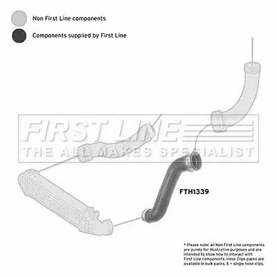 FIRST LINE FIRST LINE (FTH1339) Charge Air Hose 