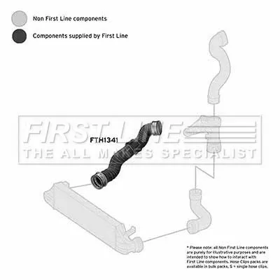 FIRST LINE FIRST LINE (FTH1341) Charge Air Hose 