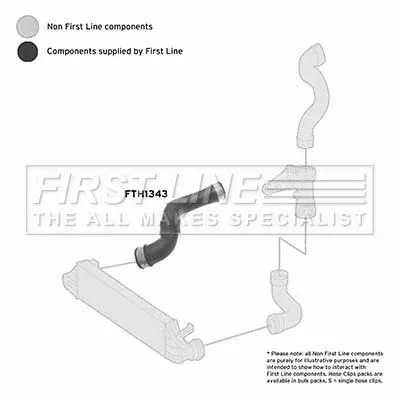 FIRST LINE FIRST LINE (FTH1343) Charge Air Hose 