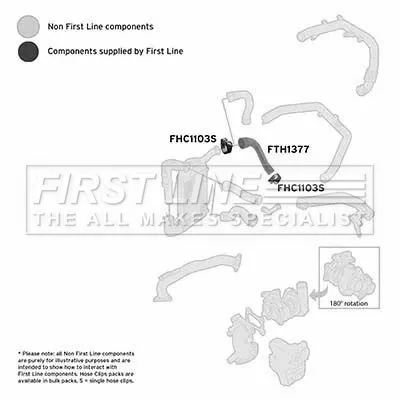 FIRST LINE FIRST LINE (FTH1377) Charge Air Hose 