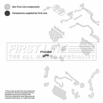 FIRST LINE FIRST LINE (FTH1389) Charge Air Hose 