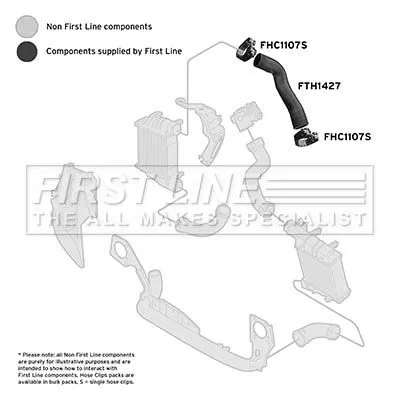 FIRST LINE FIRST LINE (FTH1427) Charge Air Hose 