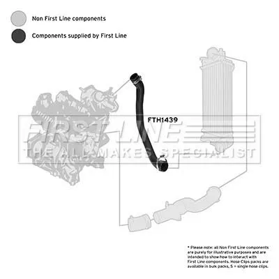 FIRST LINE FIRST LINE (FTH1439) Charge Air Hose 