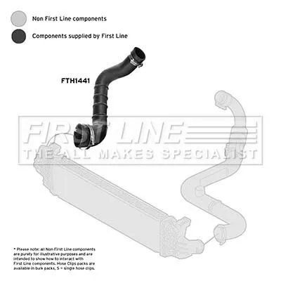 FIRST LINE FIRST LINE (FTH1441) Charge Air Hose 