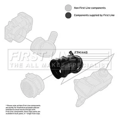 FIRST LINE FIRST LINE (FTH1445) Intake Hose, air filter 