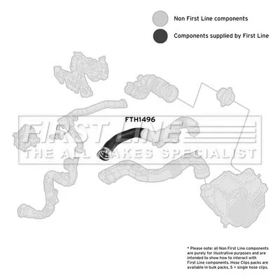 FIRST LINE FIRST LINE (FTH1496) Charge Air Hose 