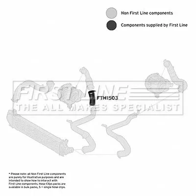 FIRST LINE FIRST LINE (FTH1503) Charge Air Hose 