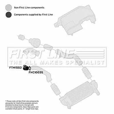 FIRST LINE FIRST LINE (FTH1553) Charge Air Hose 