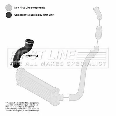 FIRST LINE FIRST LINE (FTH1554) Charge Air Hose 