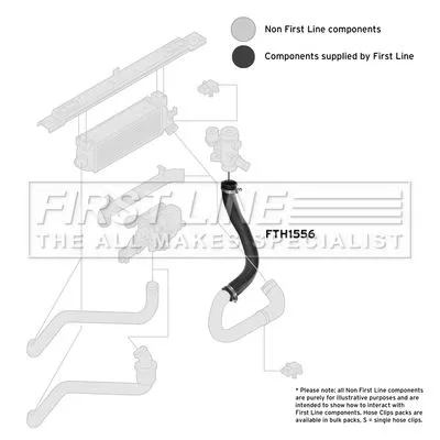 FIRST LINE FIRST LINE (FTH1556) Charge Air Hose 