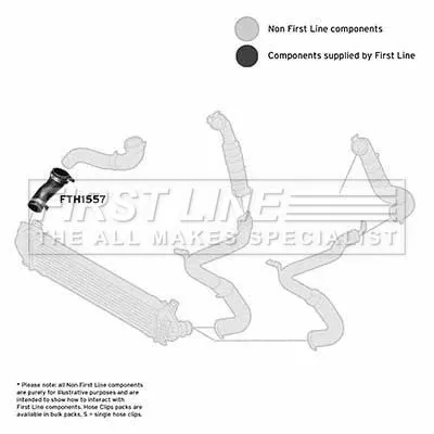 FIRST LINE FIRST LINE (FTH1557) Charge Air Hose 
