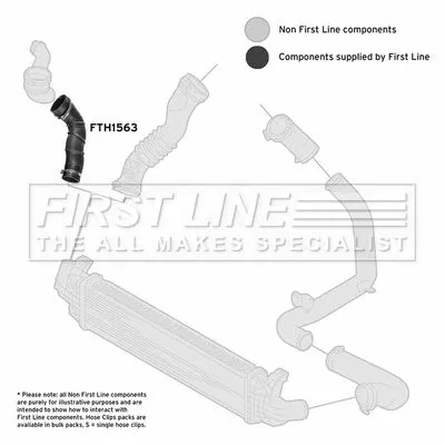 FIRST LINE FIRST LINE (FTH1563) Charge Air Hose 