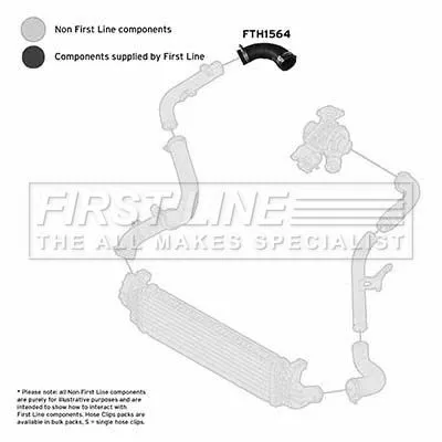 FIRST LINE FIRST LINE (FTH1564) Charge Air Hose 