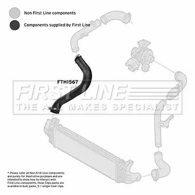 FIRST LINE FIRST LINE (FTH1567) Charge Air Hose 