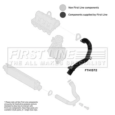 FIRST LINE FIRST LINE (FTH1572) Charge Air Hose 