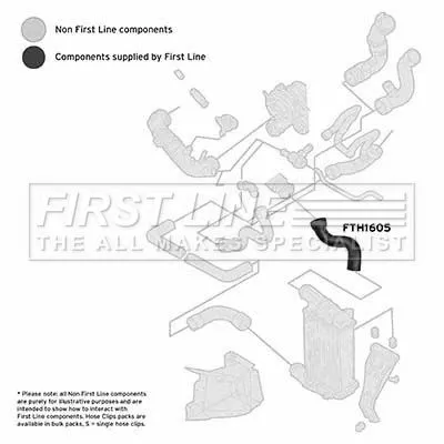 FIRST LINE FIRST LINE (FTH1605) Charge Air Hose 