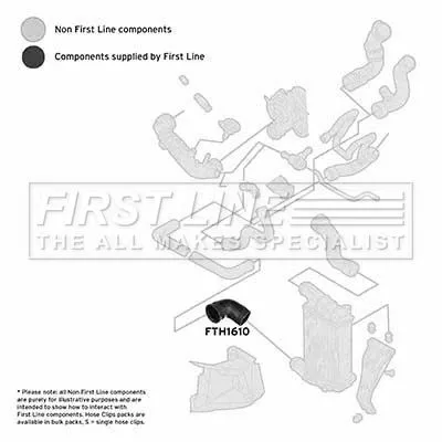 FIRST LINE FIRST LINE (FTH1610) Charge Air Hose 
