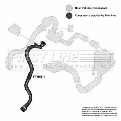 FIRST LINE FIRST LINE (FTH1614) Charge Air Hose 