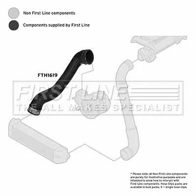 FIRST LINE FIRST LINE (FTH1619) Charge Air Hose 