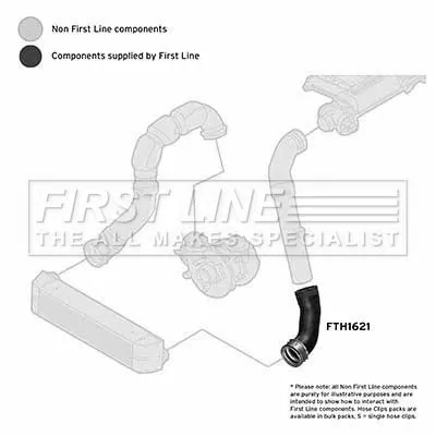 FIRST LINE FIRST LINE (FTH1621) Charge Air Hose 