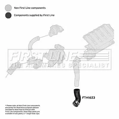 FIRST LINE FIRST LINE (FTH1623) Charge Air Hose 
