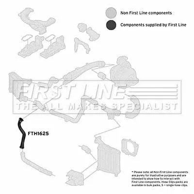FIRST LINE FIRST LINE (FTH1625) Charge Air Hose 