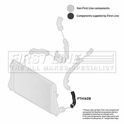 FIRST LINE FIRST LINE (FTH1628) Charge Air Hose 